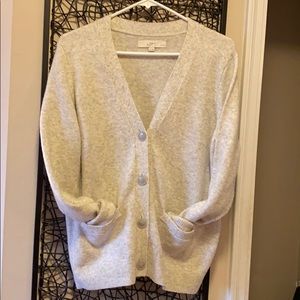 LOFT gray cardigan